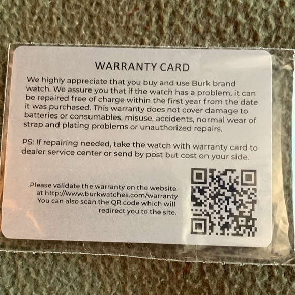 NIB Men’s Burk black and blue sports watch. Water resistant. Has Warranty card - Picture 8 of 10